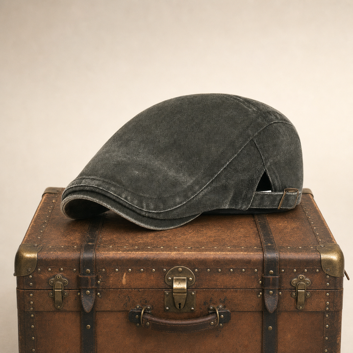 Vintage Washed Cap — BRECON — Army Green