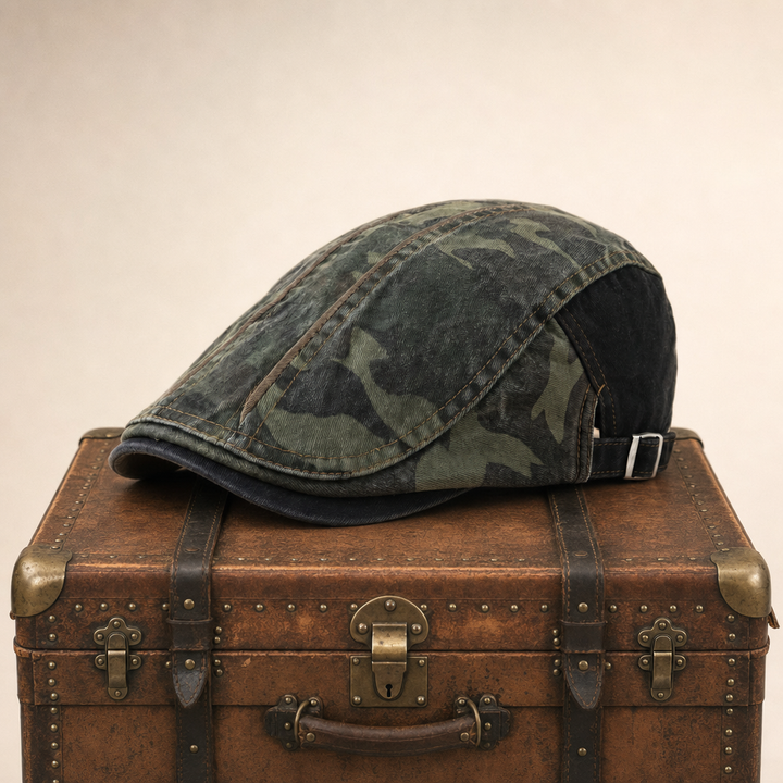 Camo Cotton Cap — SKIPTON — Army Green