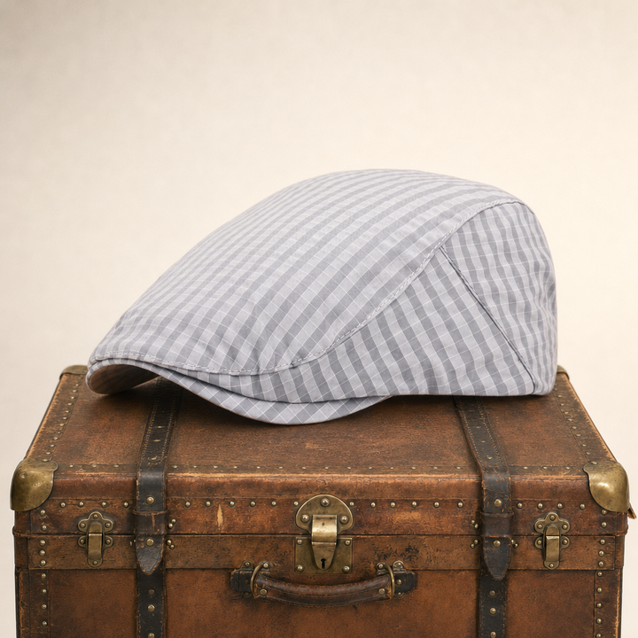 Lightweight Grid Cap — MORPETH — Ash Grey
