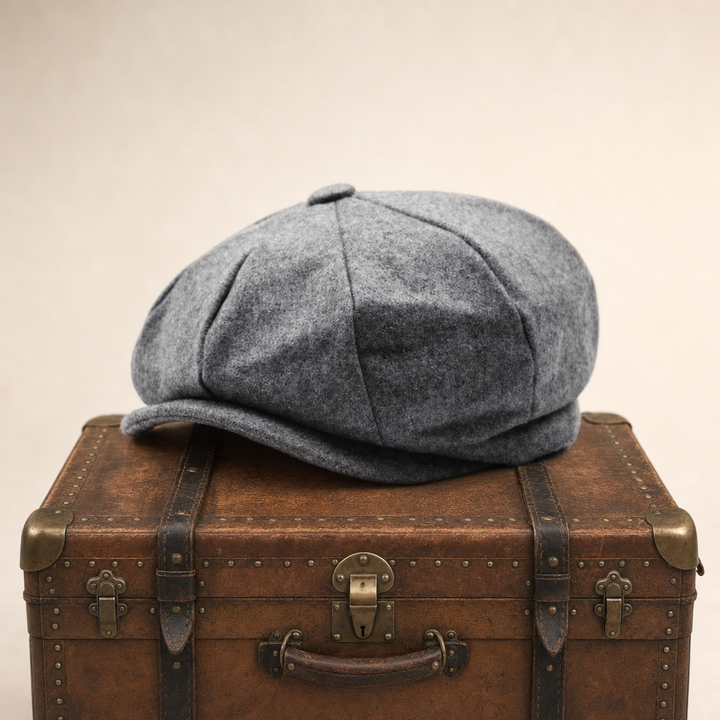 Eight-Panel Cap — WIGTON — Ash Grey