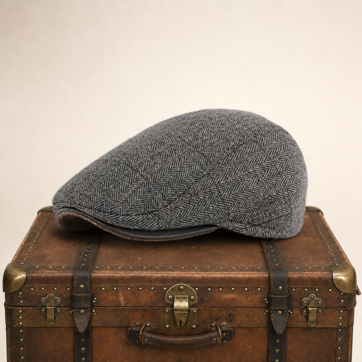 Driver Ear Flap Cap — KIRRIEMUIR — Ash Grey