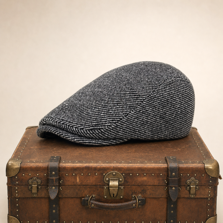 Tweed Flat Cap — RUTHIN — Ash Grey