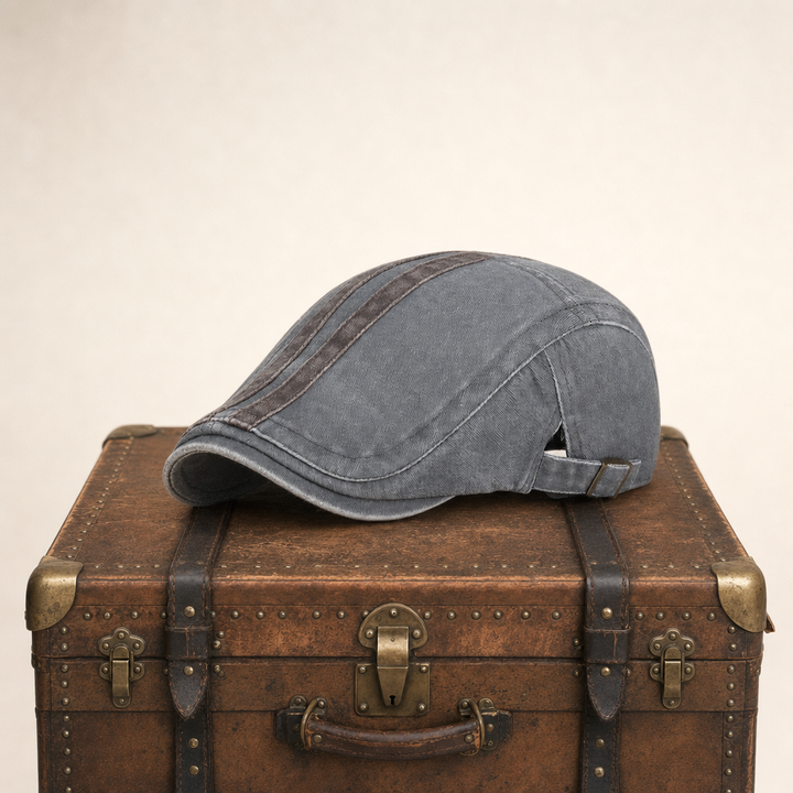 Denim Strip Cap — FORFAR — Ash Grey