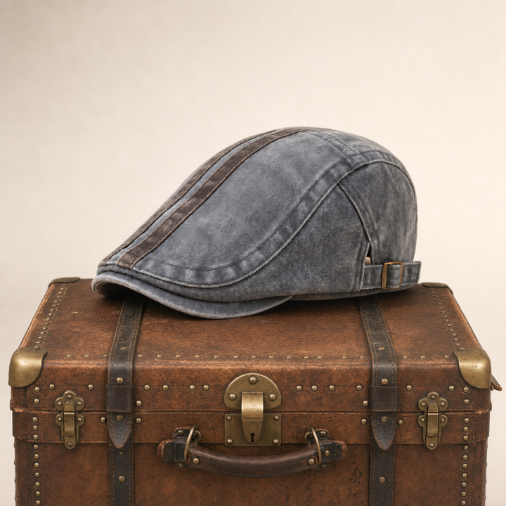 Denim Strip Cap — MASHAM — Ash Grey