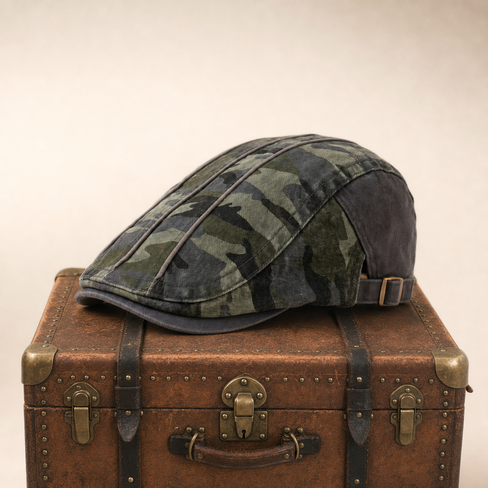 Camo Cotton Cap — SKIPTON — Ash Grey