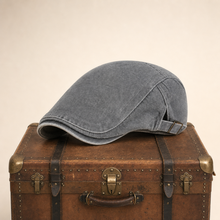 Vintage Washed Cap — BRECON — Ash Grey