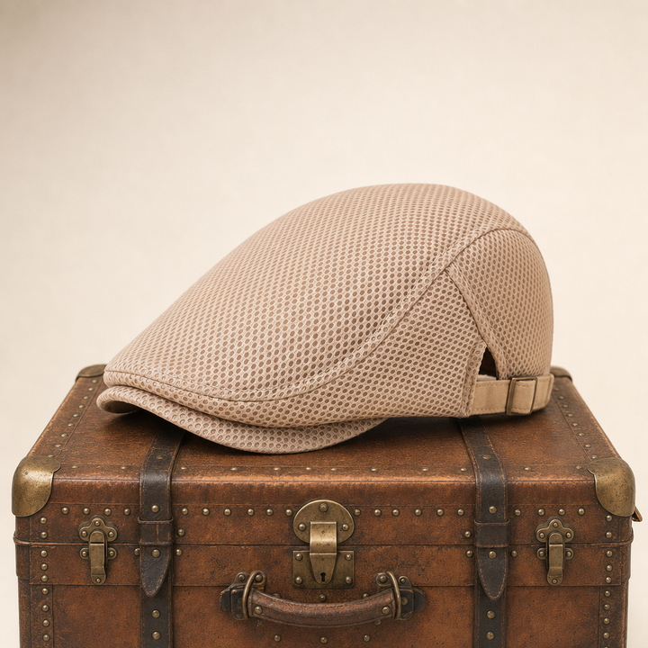 Breathable Mesh Cap — BUXTON — Beige