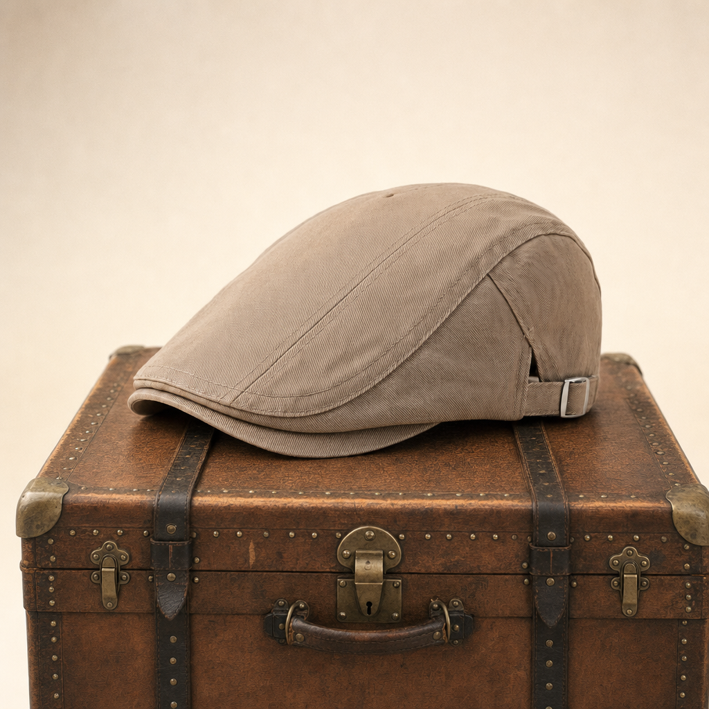 Classic Driver Cap — RAMSBOTTOM — Beige
