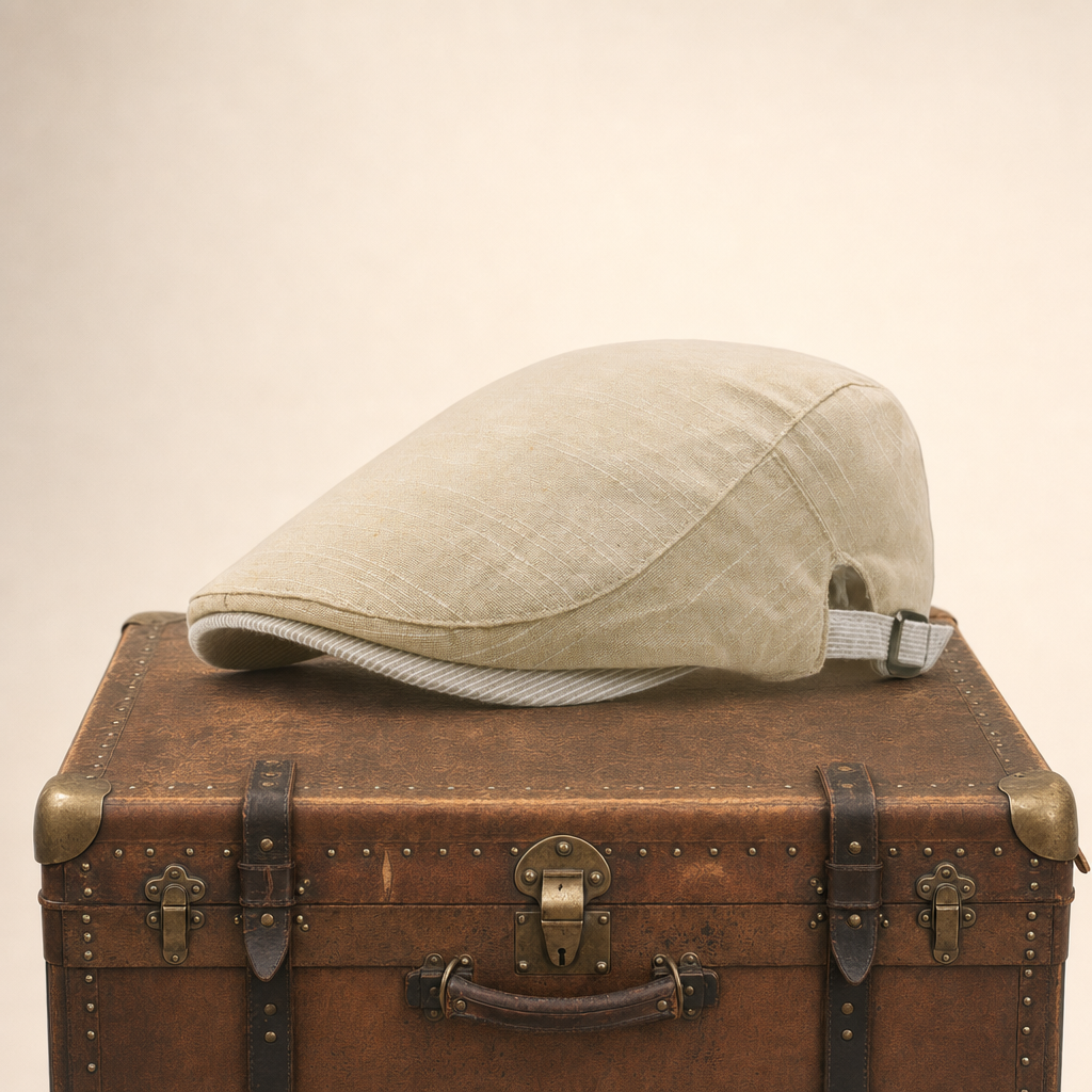 Coastal Linen Cap — KENMARE — Beige