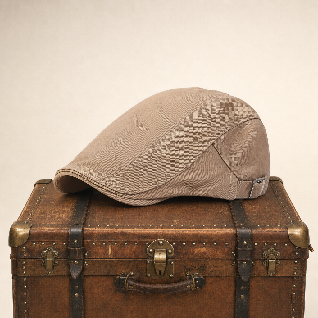 Classic Driver Cap — CLIFDEN — Beige