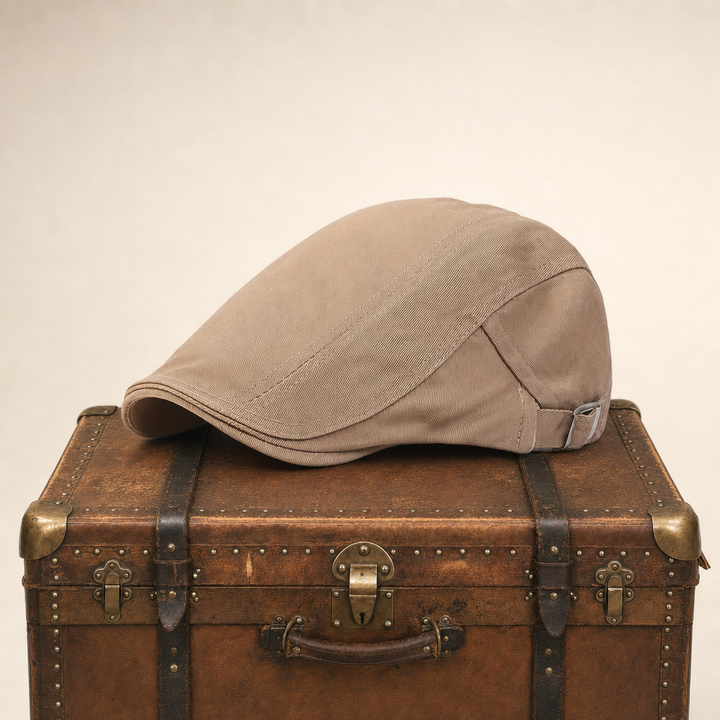 Classic Driver Cap — CLIFDEN — Beige