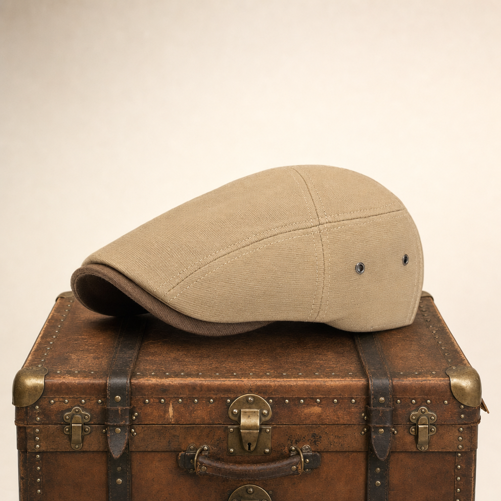 Cotton Tradesman Cap — DUNS — Beige