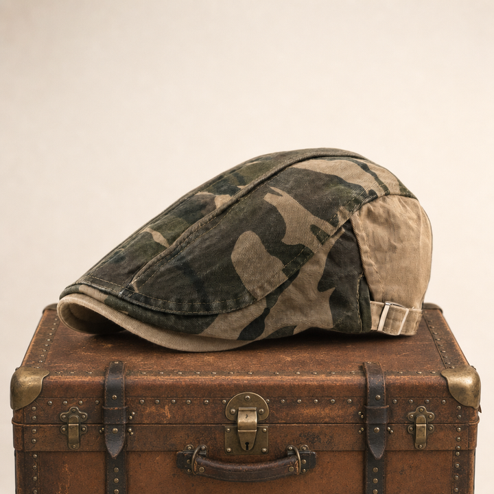 Camo Cotton Cap — SKIPTON — Beige