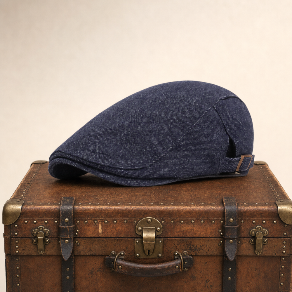 Raw Denim Cap — COCKERMOUTH — Blue