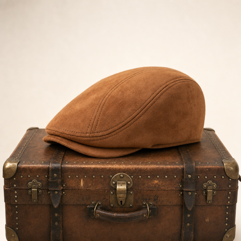 Suede Classic Cap — GARGRAVE — Brown