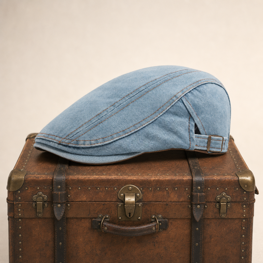 Denim Stitch Cap — CUPAR — Cloud Blue