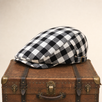 Wool Herringbone Flat Cap — KENDAL