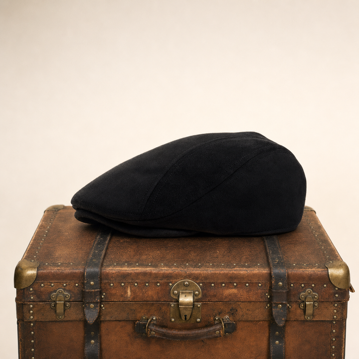 Suede Classic Cap — SHREWSBURY — Coal Black