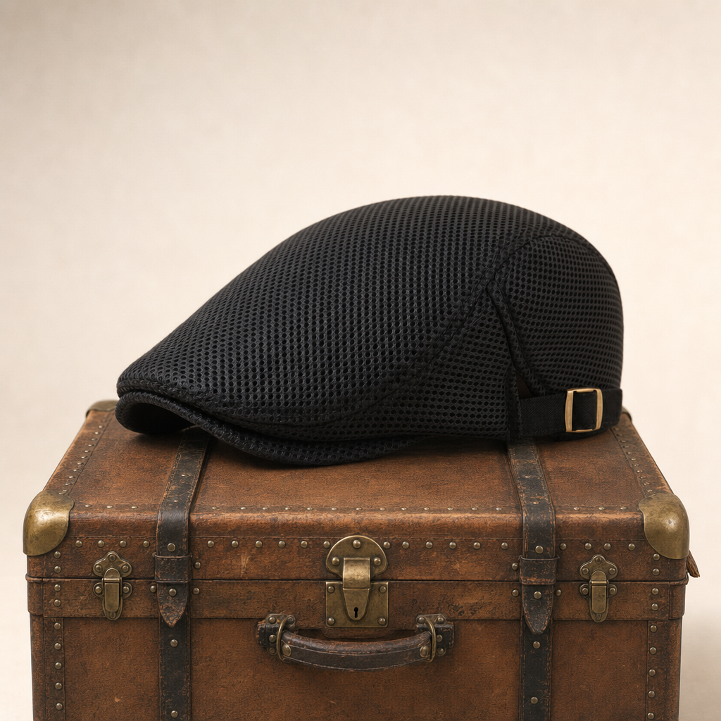 Breathable Mesh Cap — BUXTON — Coal Black