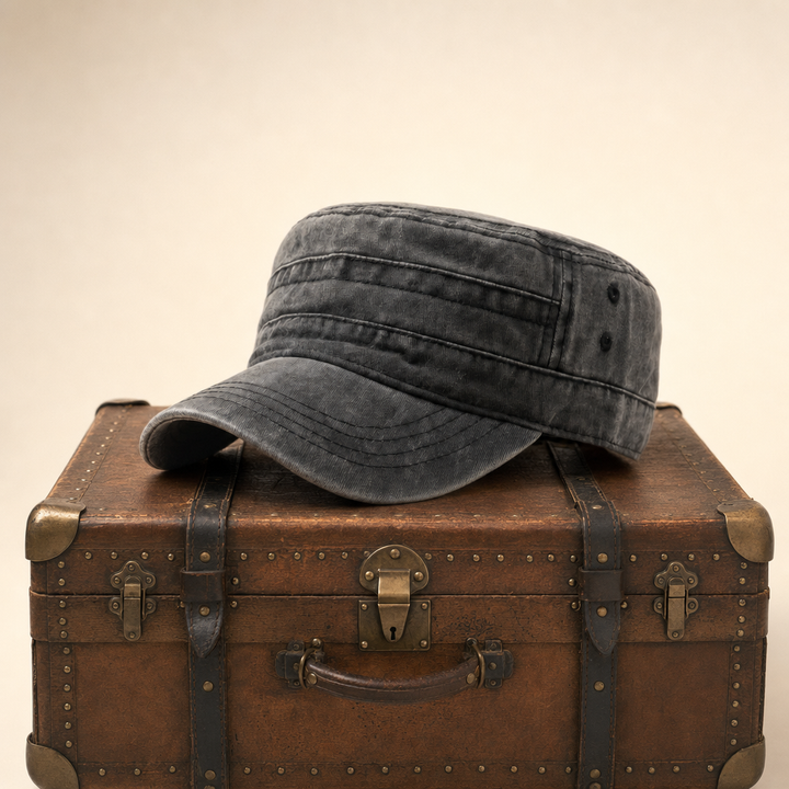 Field Cotton Cap — COLNE — Coal Black