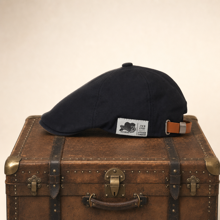 Modern Classic Cap — SADDLEWORTH — Coal Black
