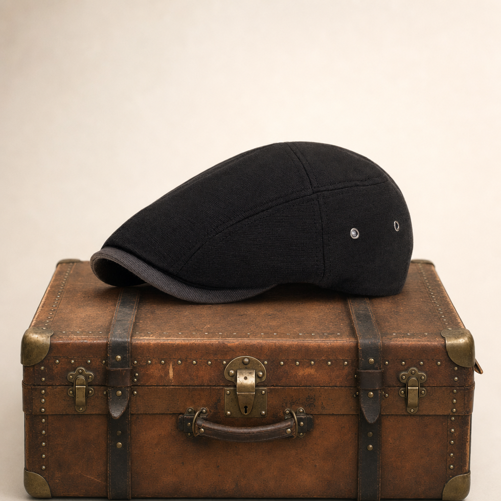 Cotton Tradesman Cap — DUNS — Coal Black