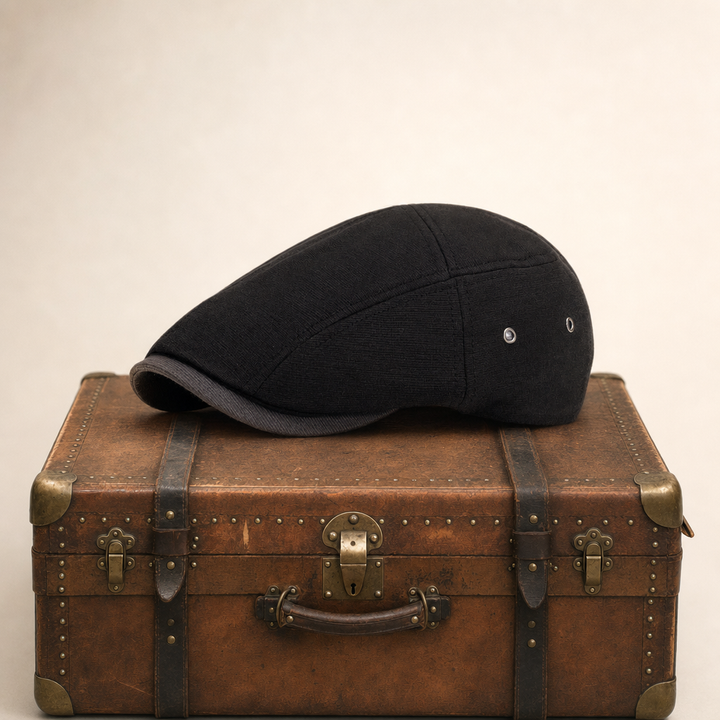 Cotton Tradesman Cap — DUNS — Coal Black