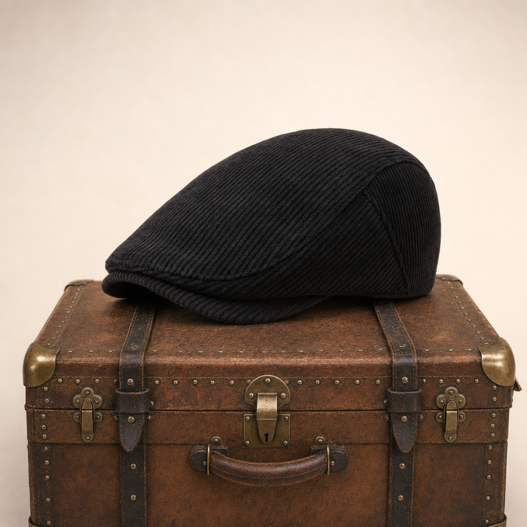 Corduroy Heritage Cap — KINSALE — Coal Black