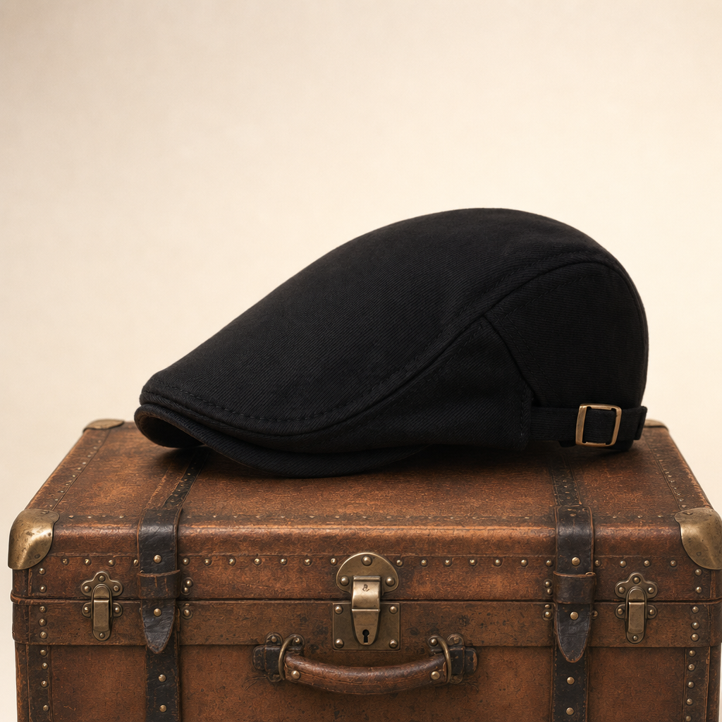 Stretch Knit Cap — LEYBURN — Coal Black