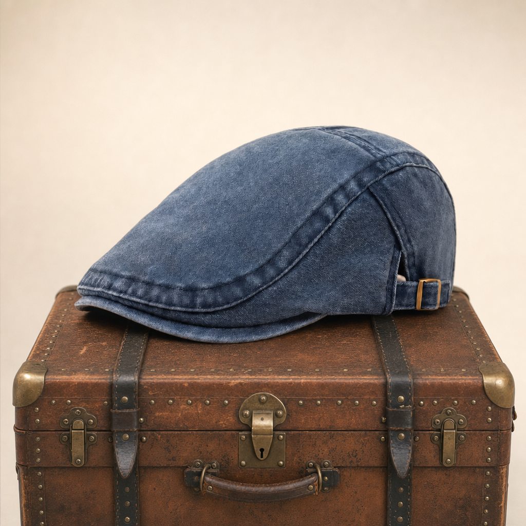 Vintage Washed Cap — BAKEWELL — Denim Blue