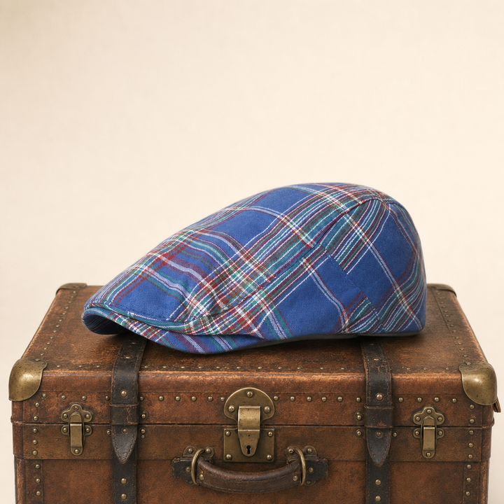 Tartan Highland Cap — OSWESTRY — Denim Blue