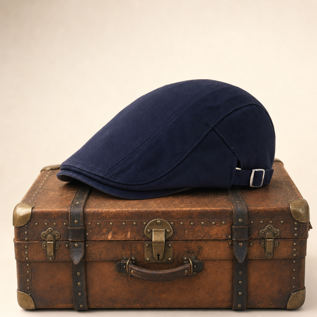 Classic Driver Cap — RAMSBOTTOM — Denim Blue