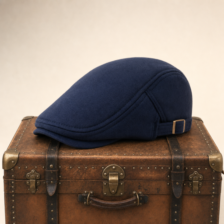Stretch Knit Cap — LEYBURN — Denim Blue