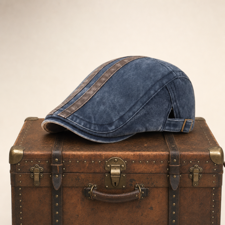 Denim Strip Cap — MASHAM — Denim Blue