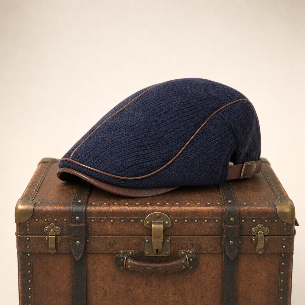 Heritage Knit Cap — PADSTOW — Denim Blue