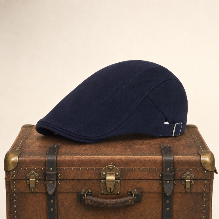 Classic Driver Cap — CLIFDEN — Denim Blue