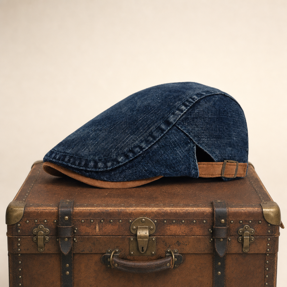 Denim Workwear Cap — BRECHIN — Denim Blue
