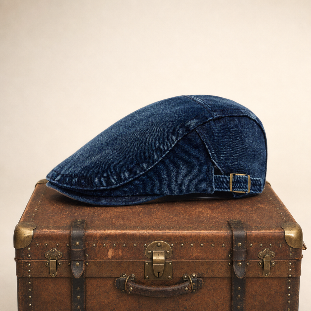 Stonewash Denim Cap — AMBLESIDE — Denim Blue