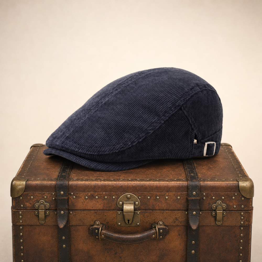 Corduroy Vintage Cap — PENDLE — Denim Blue