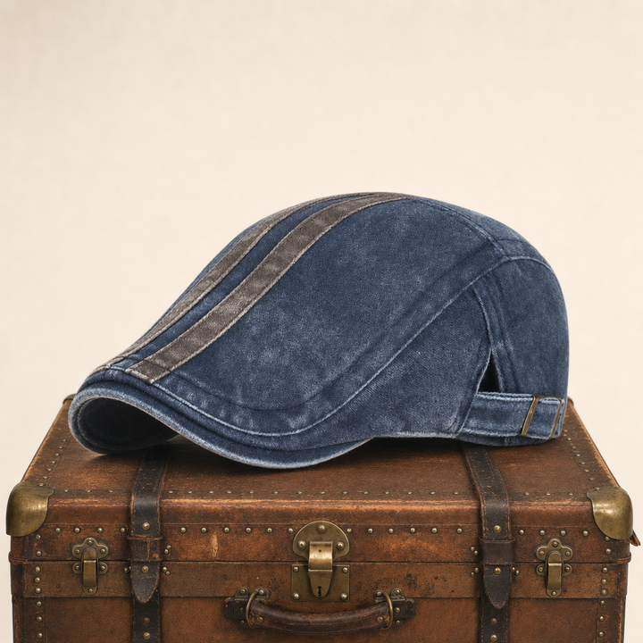 Denim Strip Cap — FORFAR — Denim Blue