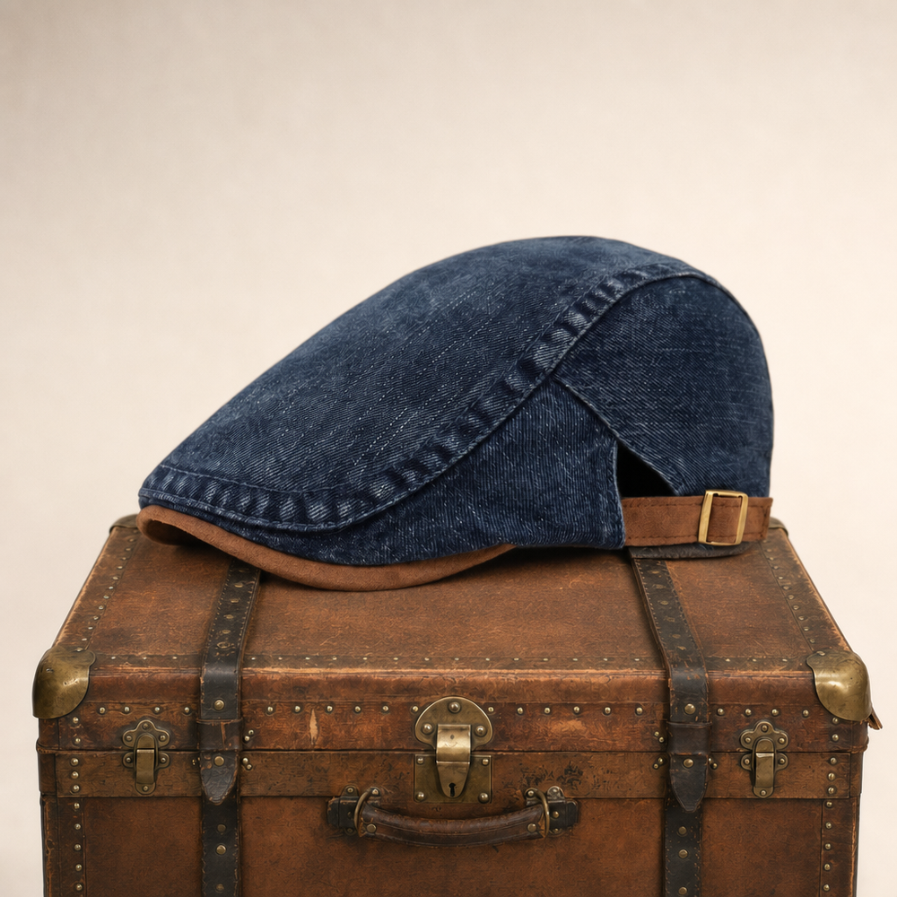 Denim Workwear Cap — ASHBOURNE — Denim Blue