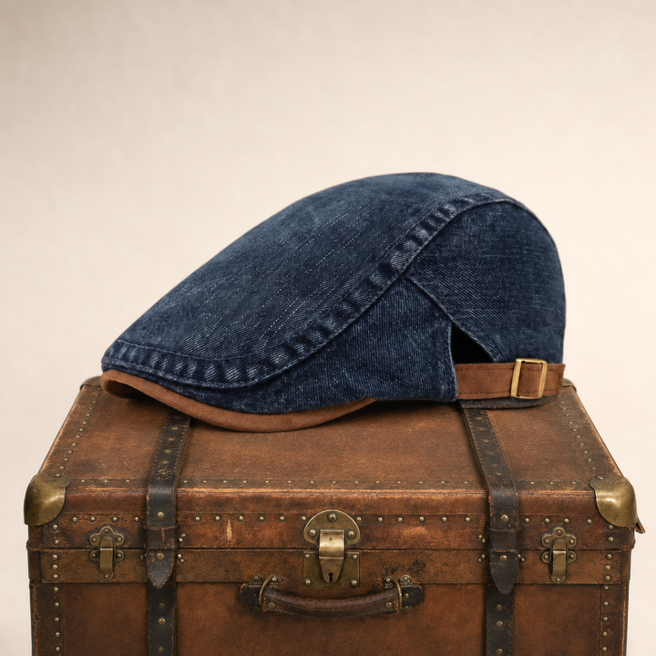 Denim Workwear Cap — ASHBOURNE — Denim Blue