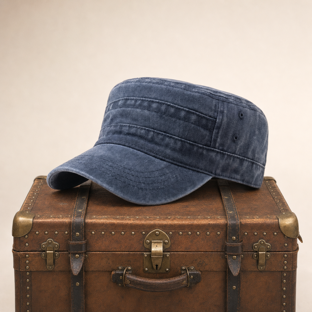 Field Cotton Cap — COLNE — Denim Blue