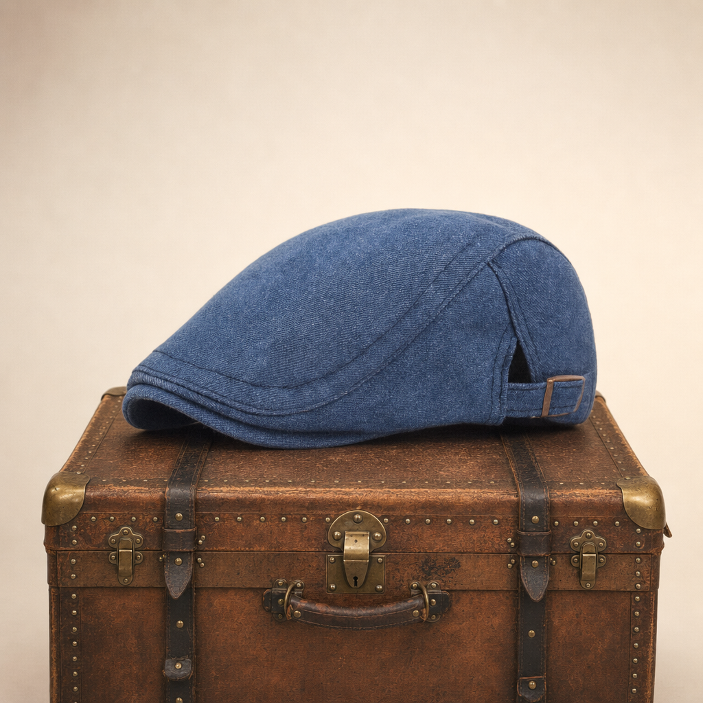 Raw Denim Cap — COCKERMOUTH — Denim Blue