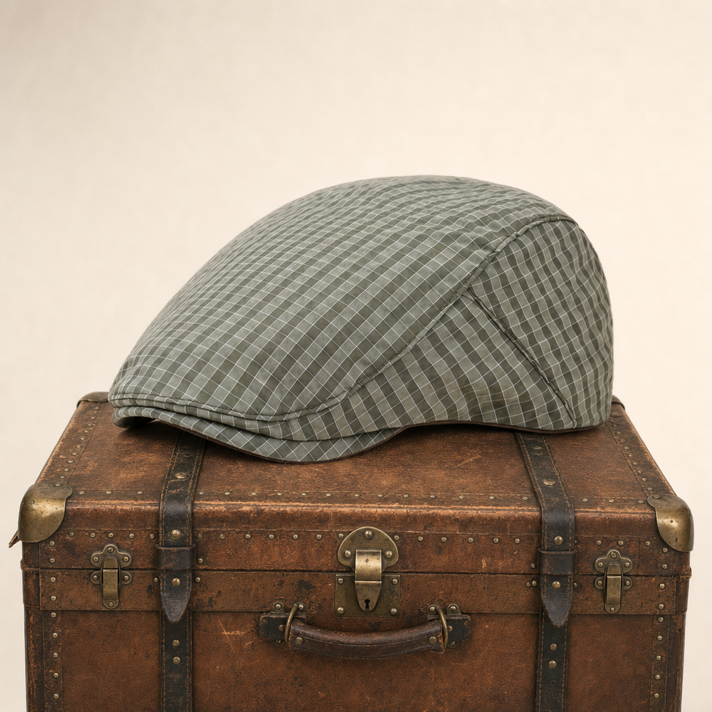 Lightweight Grid Cap — MORPETH — Field Olive