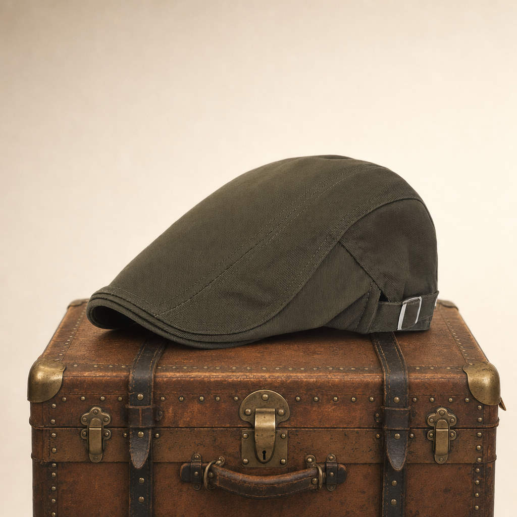Classic Driver Cap — CLIFDEN — Field Olive