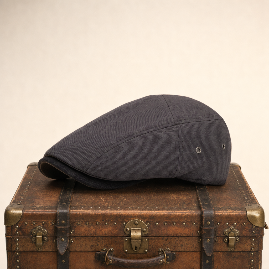 Cotton Tradesman Cap — ARRAN — Graphite Grey