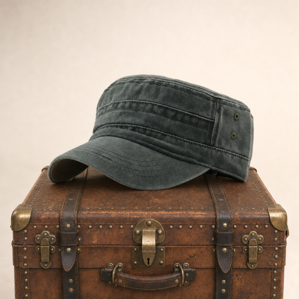 Field Cotton Cap — PITLOCHRY — Green