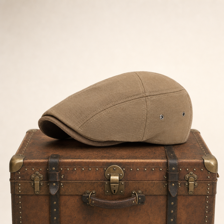 Cotton Tradesman Cap — DUNS — Light Brown
