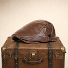 Leather Driver Cap — HAWICK 3
